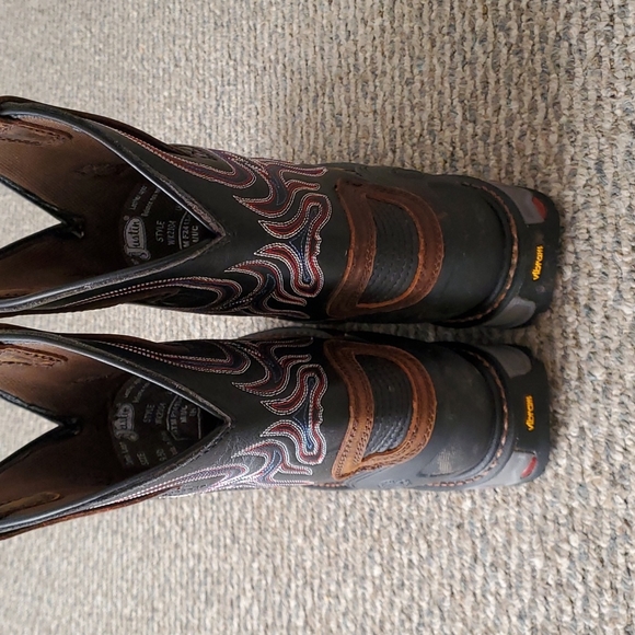 Justin Boots Shoes Justin Vibram Sole Work Boots Poshmark